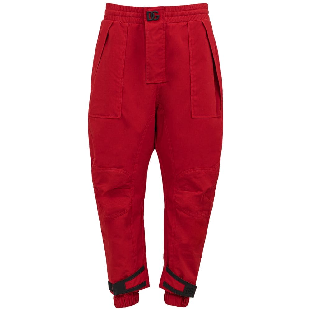 Dolce & Gabbana Red Polyamide Jeans & Pant