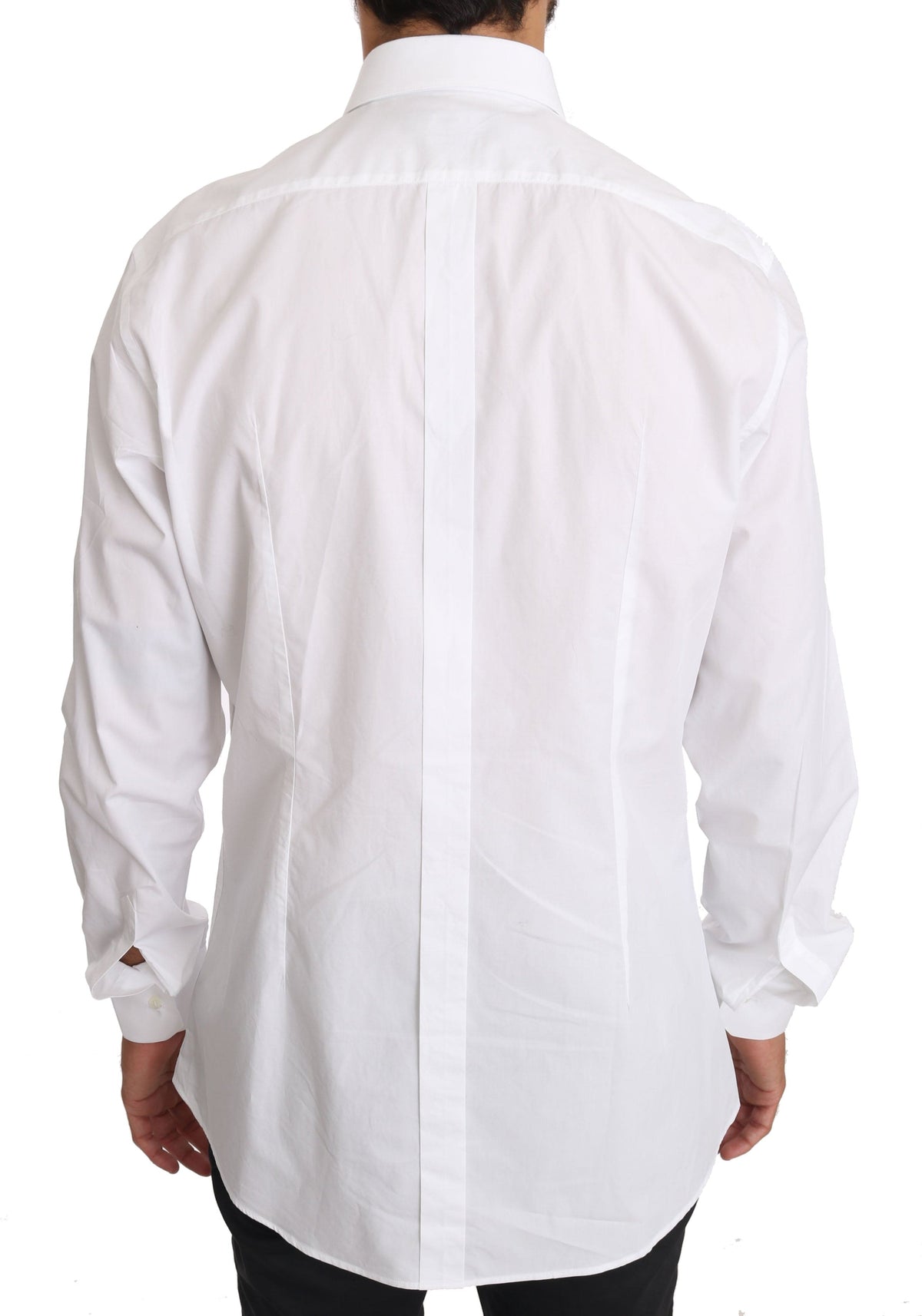 Chemise habillée slim fit élégante Dolce &amp; Gabbana en blanc pur