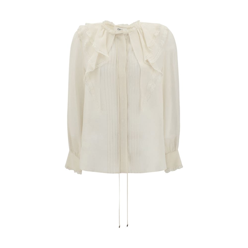 Chloé Silk Blouse with pleated details