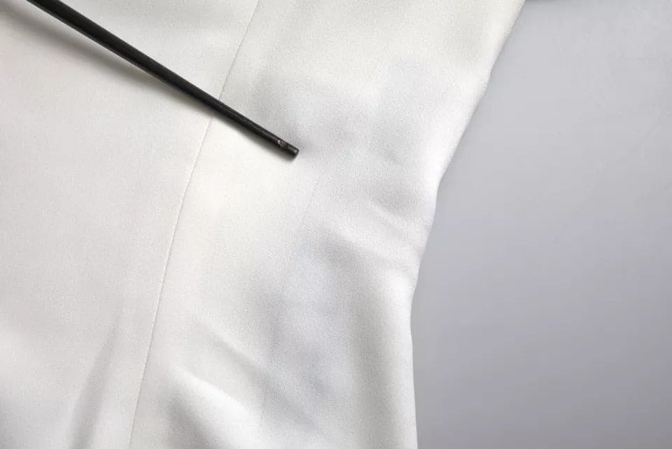 Haut à manches courtes et col rond en viscose blanche Dolce &amp; Gabbana