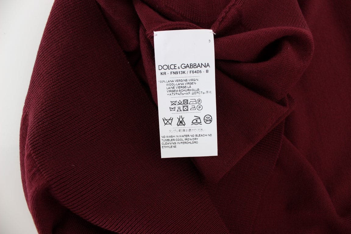 Dolce &amp; Gabbana - Gilet élégant sans manches en laine rouge