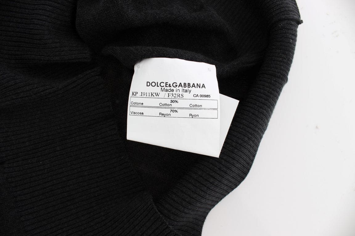 Gilet sans manches noir élégant Dolce &amp; Gabbana