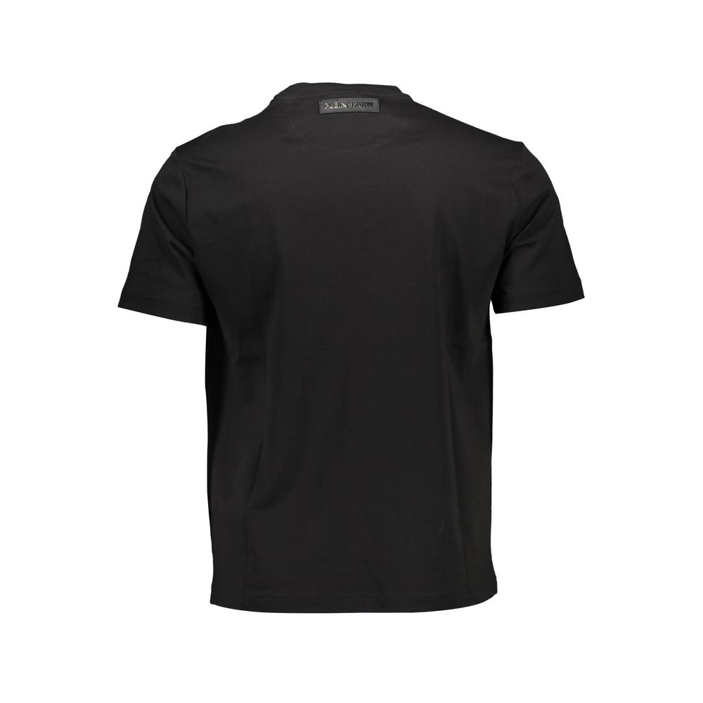 Plein Sport Black Cotton Men T-Shirt