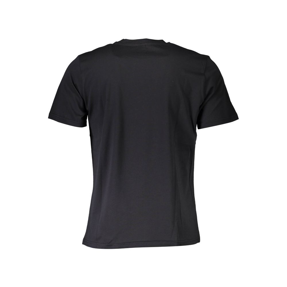 Elegante camiseta de algodón negra con aplique de logotipo de North Sails