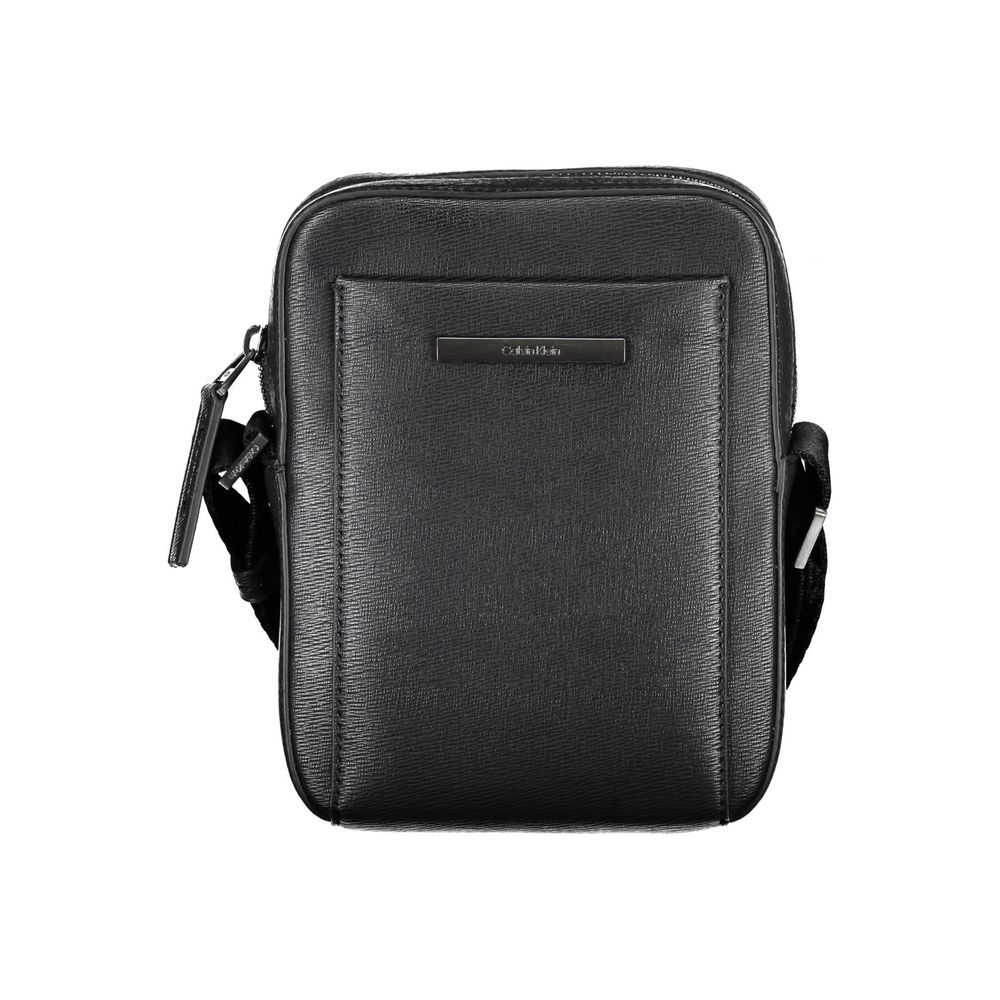 Calvin Klein Elegant Black Shoulder Bag with Sleek Detailing