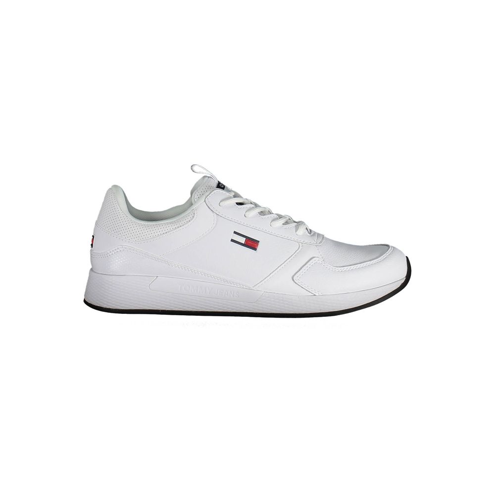 Tommy Hilfiger White Polyethylene Men Sneaker