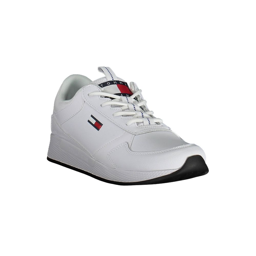 Tommy Hilfiger White Polyethylene Men Sneaker