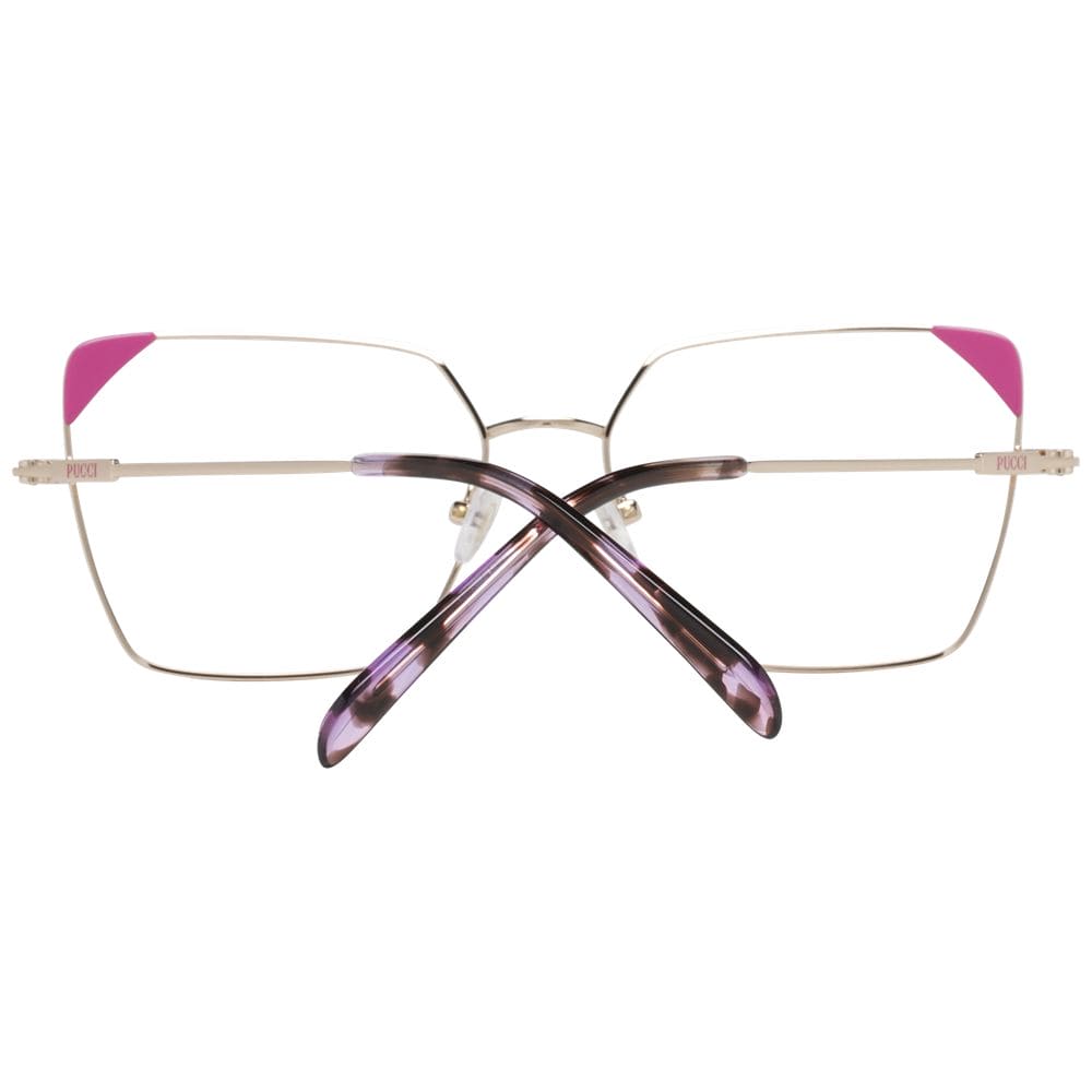 Emilio Pucci Rose Gold Metal & Plastic Glasses (Frames)