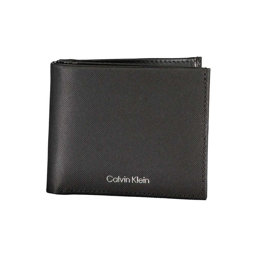 Calvin Klein Elegant Black Leather Wallet with RFID Block