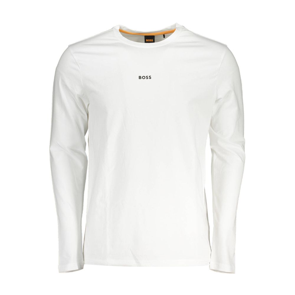 Hugo Boss White Cotton Men T-Shirt