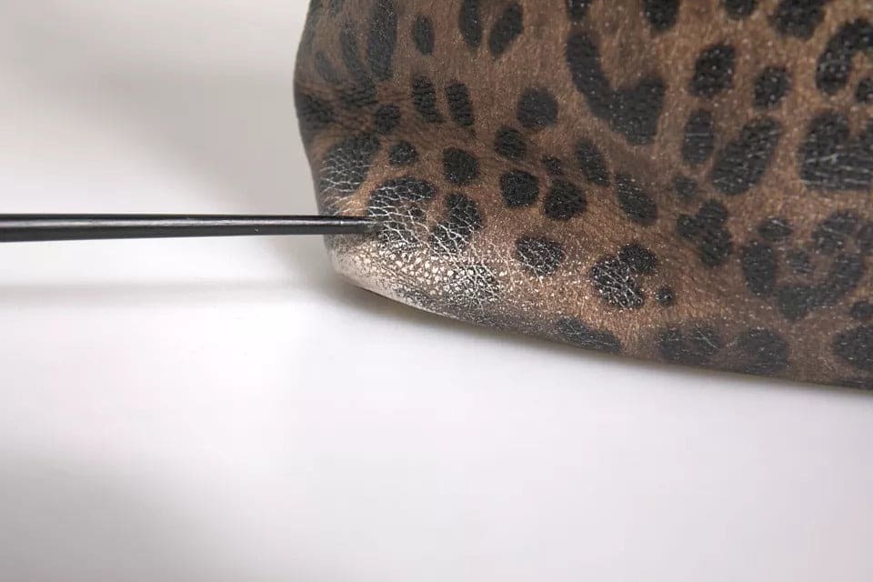 Sac cabas à bandoulière Dolce &amp; Gabbana en cuir de veau marron et noir à imprimé léopard