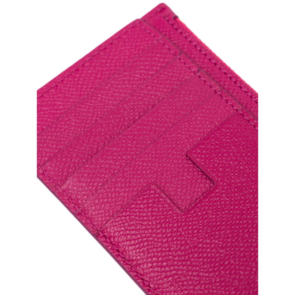 Portefeuille en cuir fuchsia Tom Ford