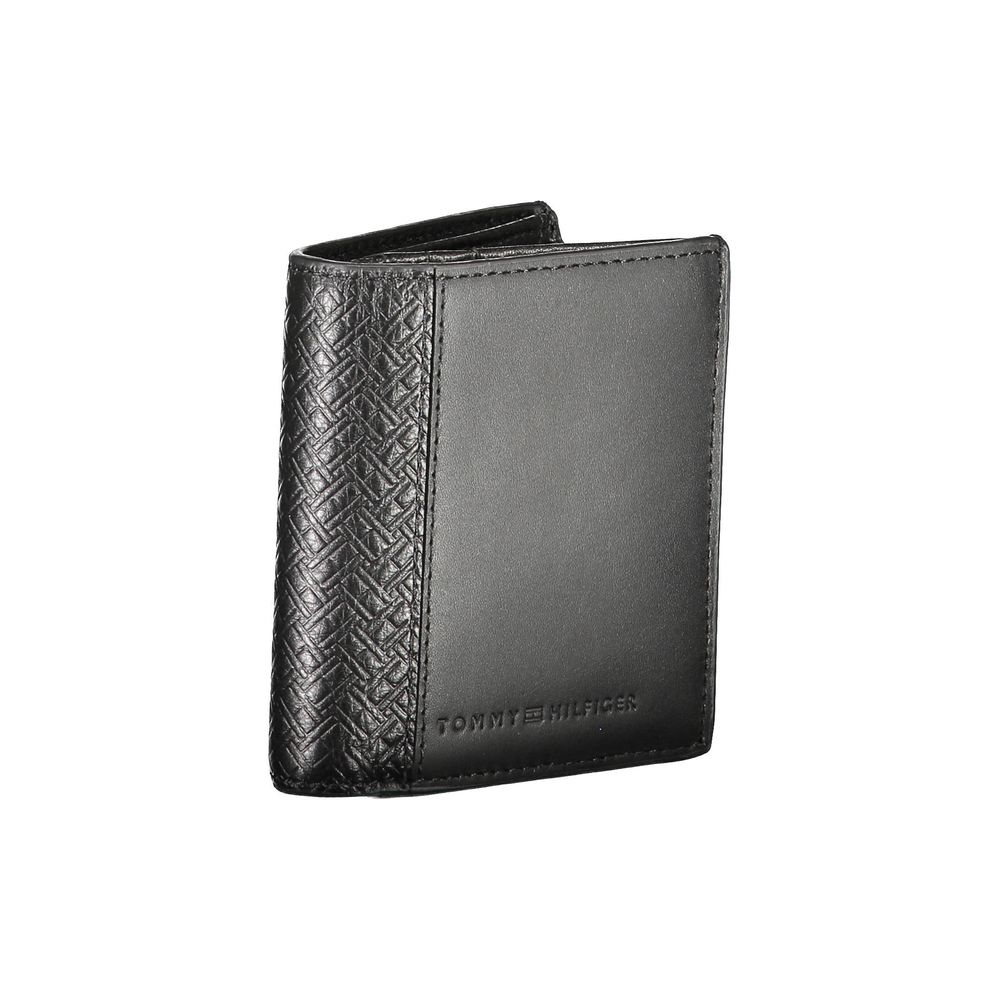 Tommy Hilfiger Black Leather Men Wallet