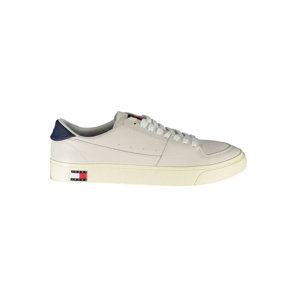 Tommy Hilfiger White Leather Men Sneaker