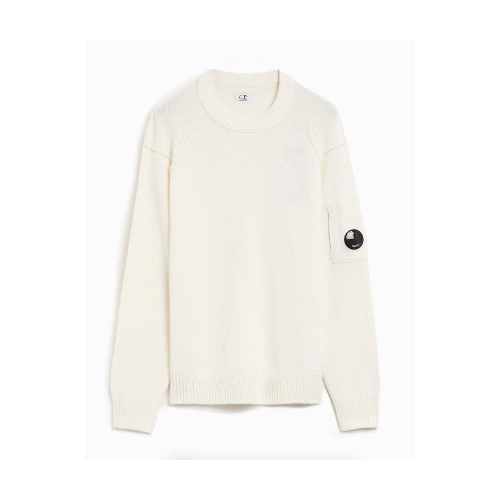 C.P. Company White Wool Sweater