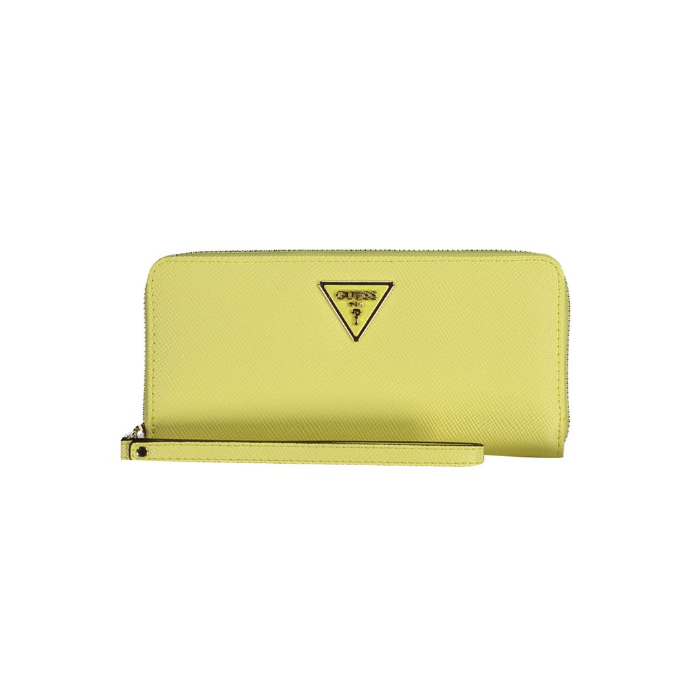 Guess Jeans Yellow Polyethylene Women Wallet