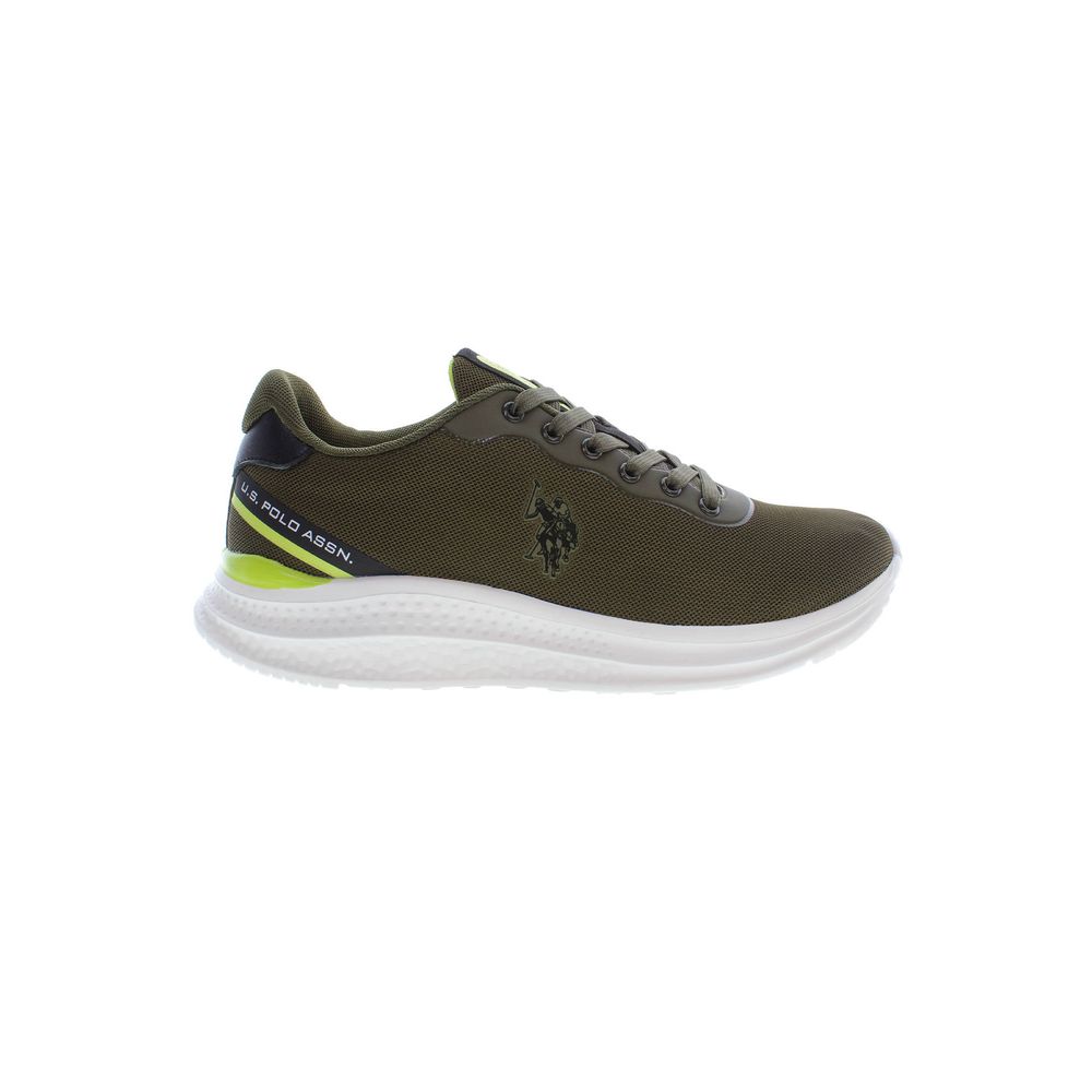 US POLO ASSN. Zapatillas deportivas elegantes con cordones en color verde