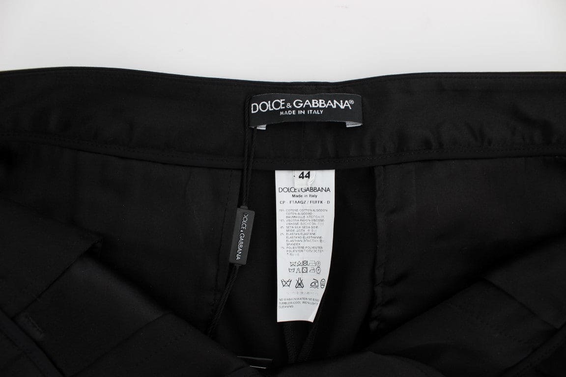 Pantalones capri elegantes negros Torero de Dolce &amp; Gabbana