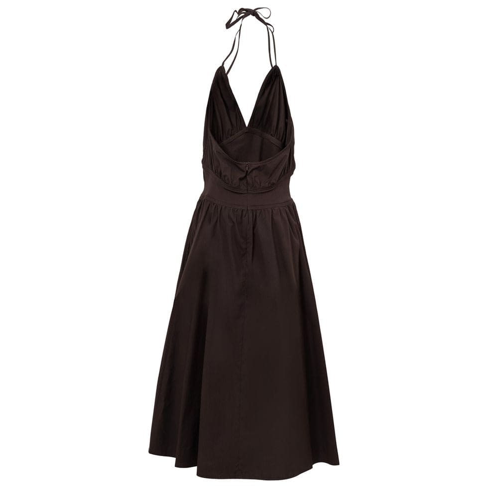 Bottega Veneta Brown Cotton Long Dress