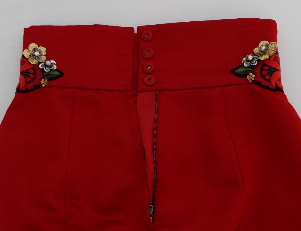 Short en soie orné de cristaux Dolce &amp; Gabbana Enchanted Sicily