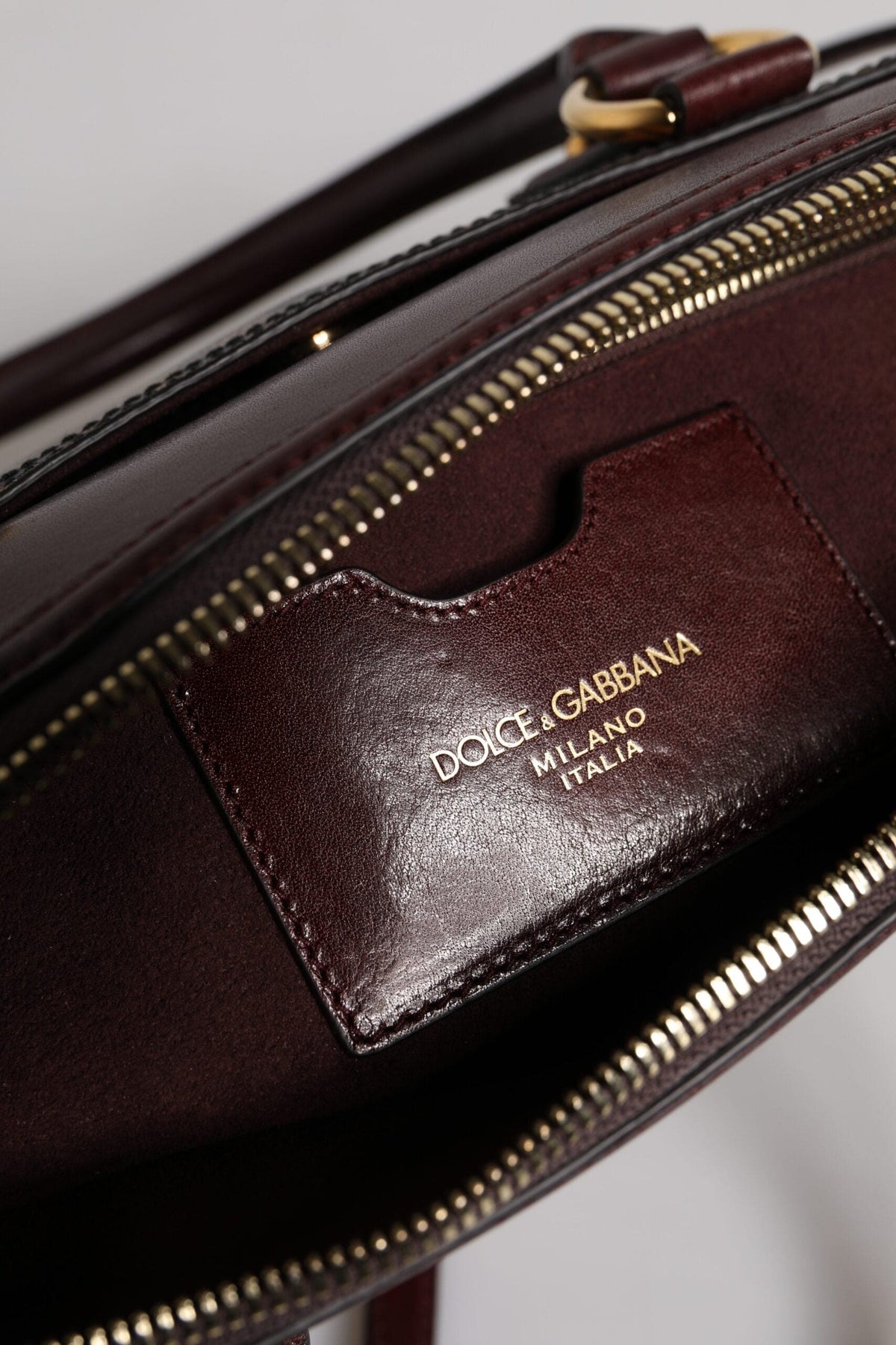 Sac de sport à bandoulière en cuir léopard marron Dolce &amp; Gabbana