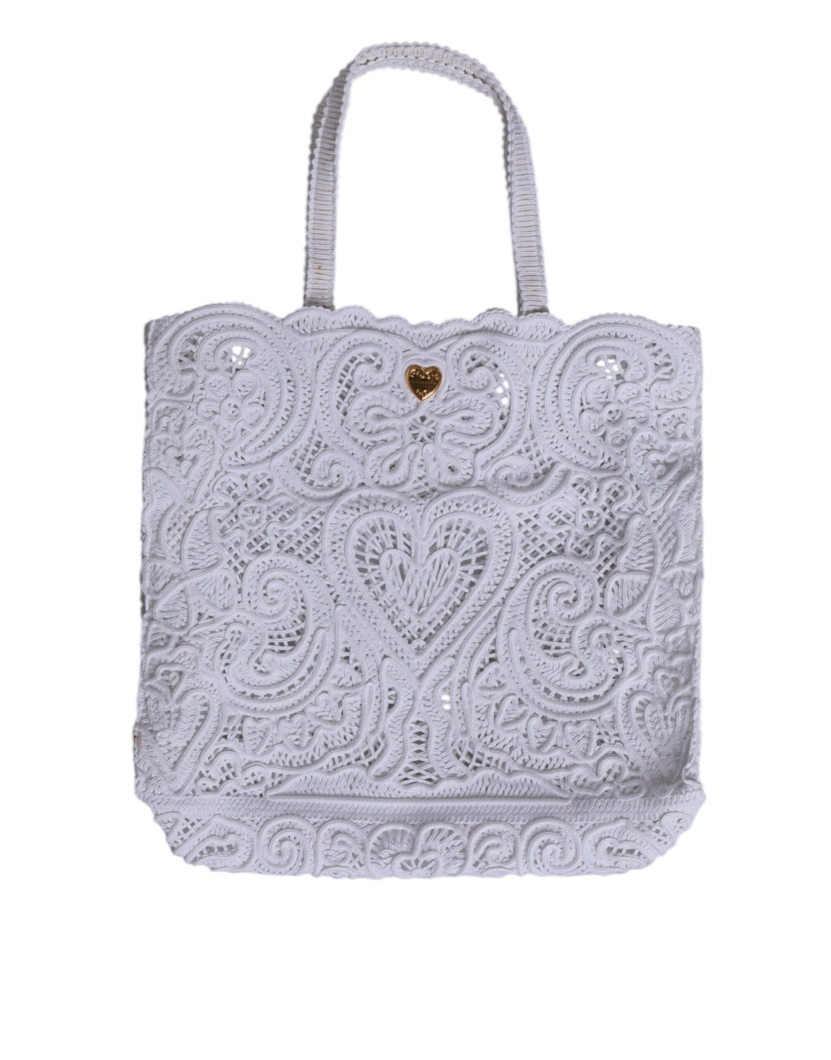 Sac cabas Beatrice en dentelle Cordonetto blanc Dolce &amp; Gabbana