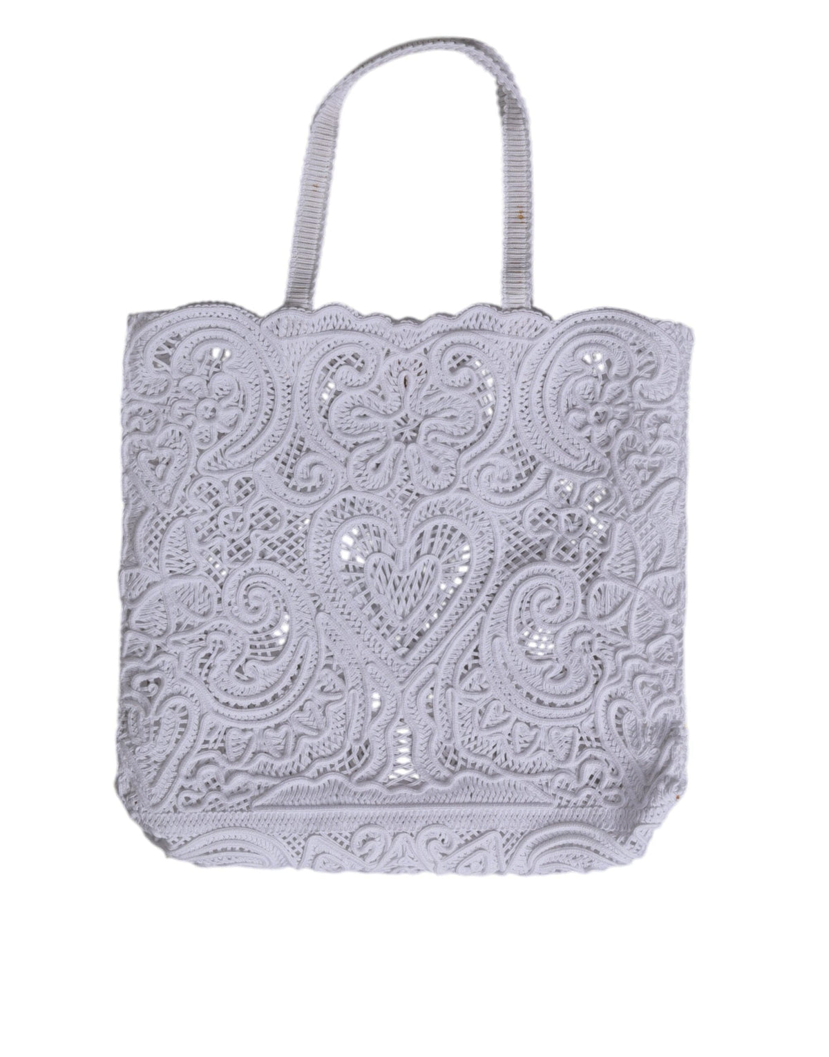Sac cabas Beatrice en dentelle Cordonetto blanc Dolce &amp; Gabbana