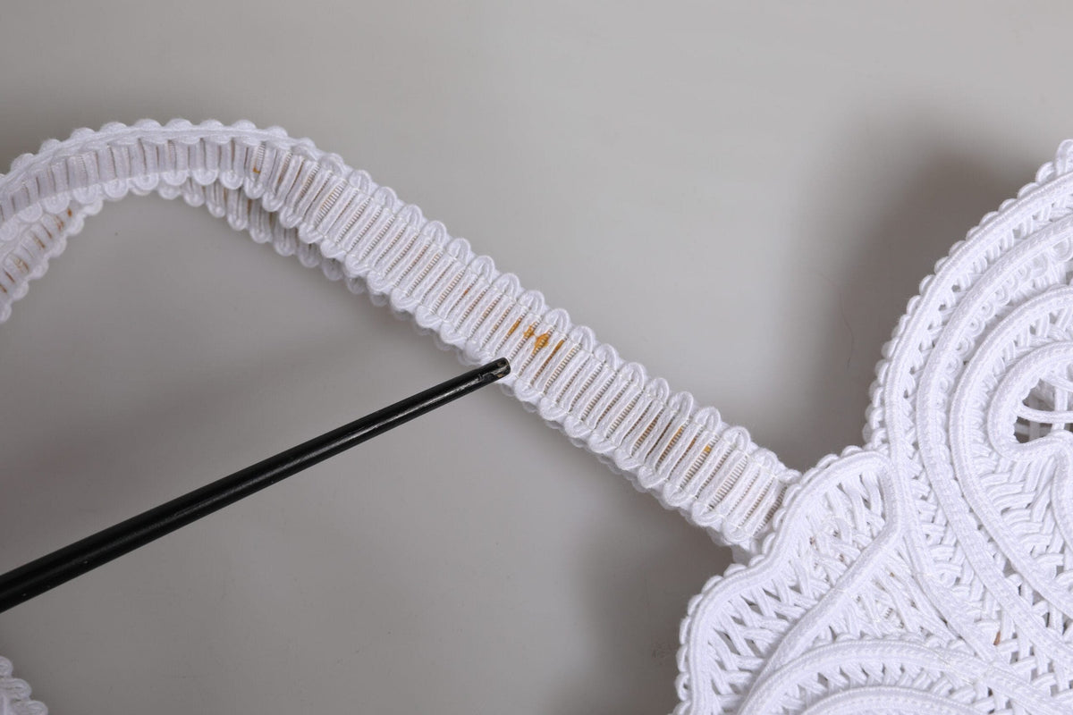 Sac cabas Beatrice en dentelle Cordonetto blanc Dolce &amp; Gabbana