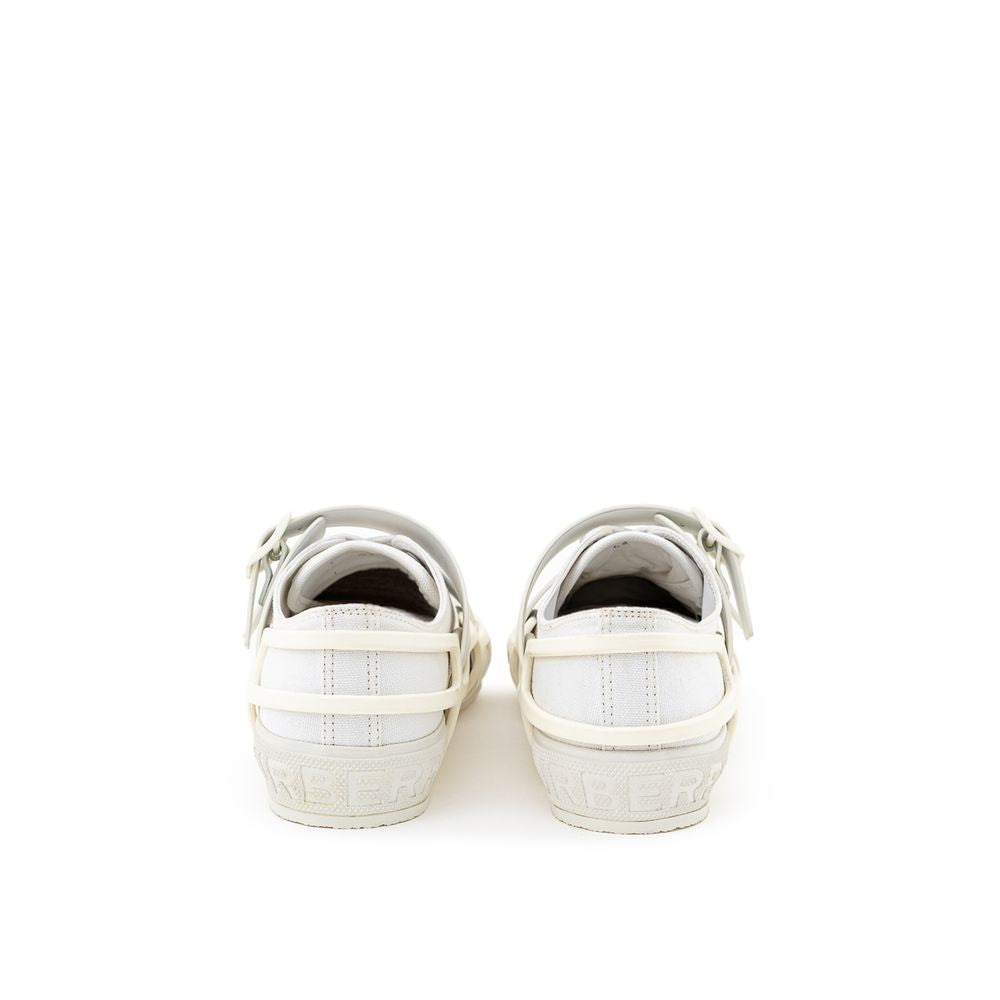 Baskets Burberry en coton blanc