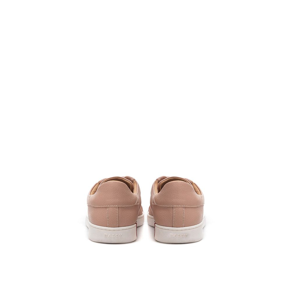 Baskets Bally en cuir rose
