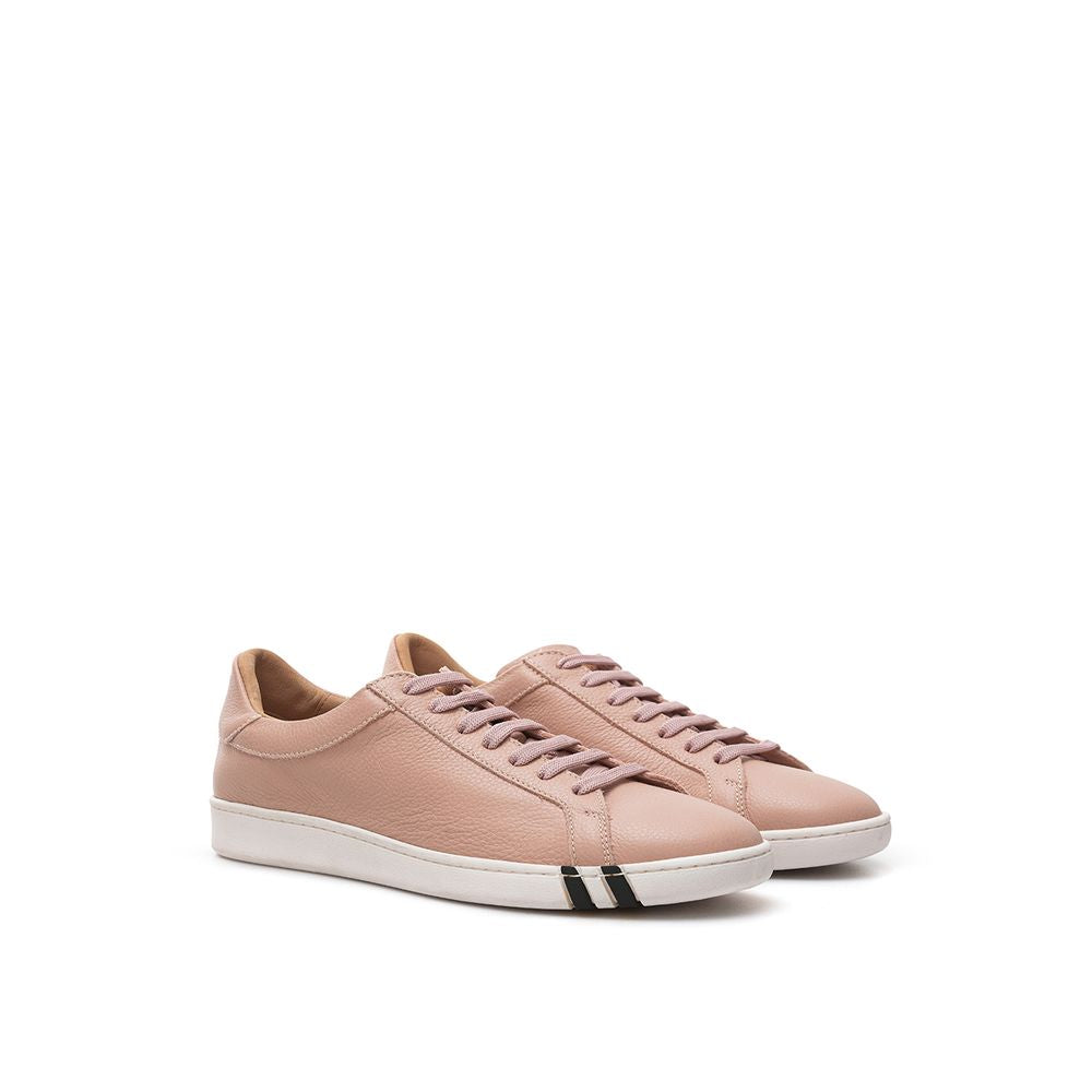 Baskets élégantes en cuir rose Bally pour femmes