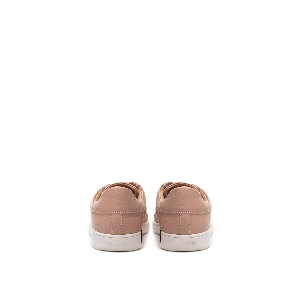 Baskets élégantes en cuir rose Bally pour femmes