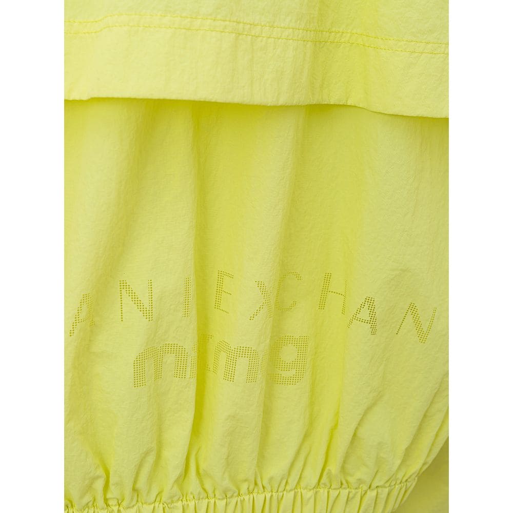 Armani Exchange Yellow Polyamide Bomber