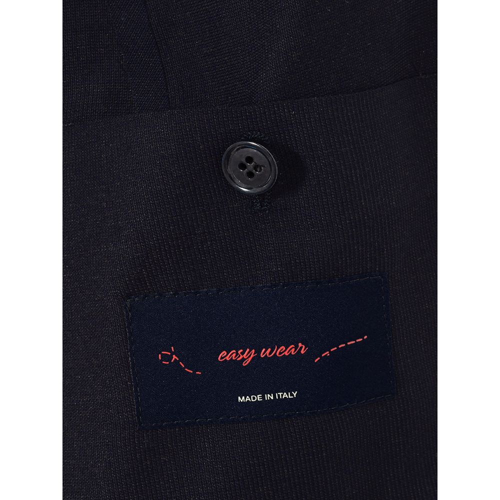 Lardini Blue Cotton Blazer