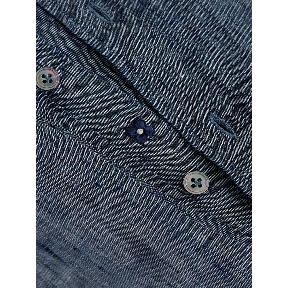 Lardini Blue Denim Shirt