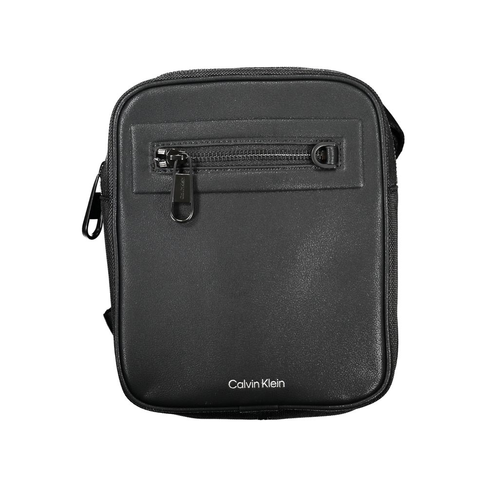 Calvin Klein Black Polyester Men's Shoulder Bag