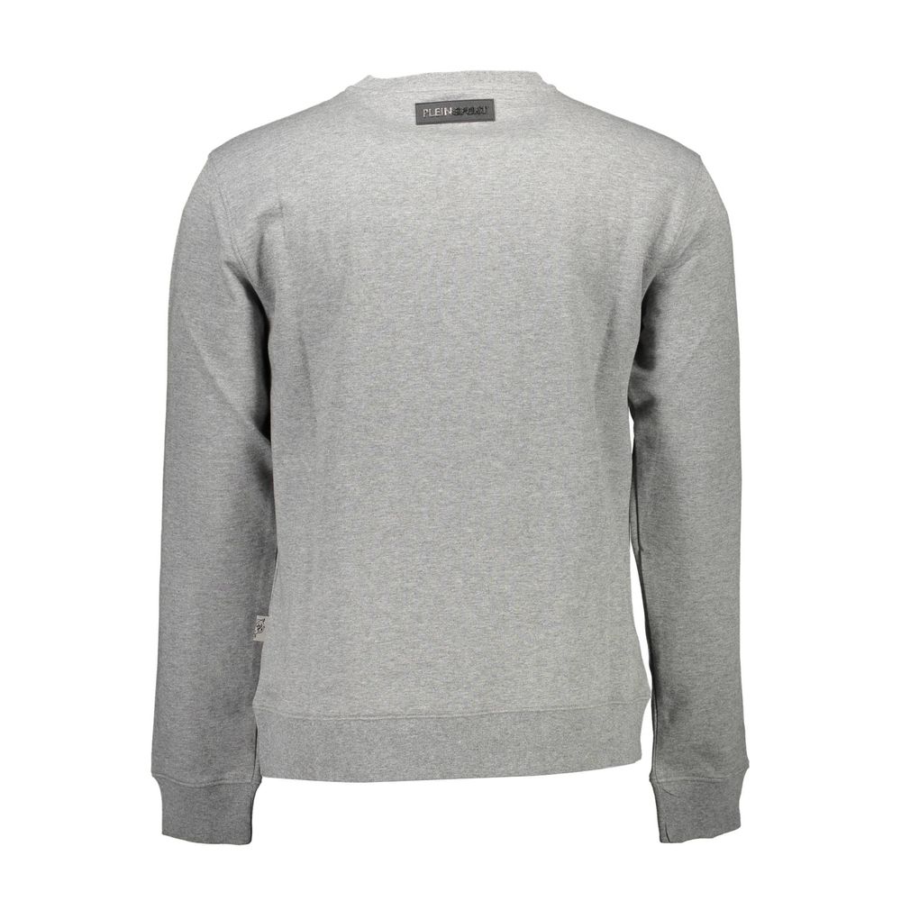 Plein Sport Grigio Cotton Men Sweatshirt