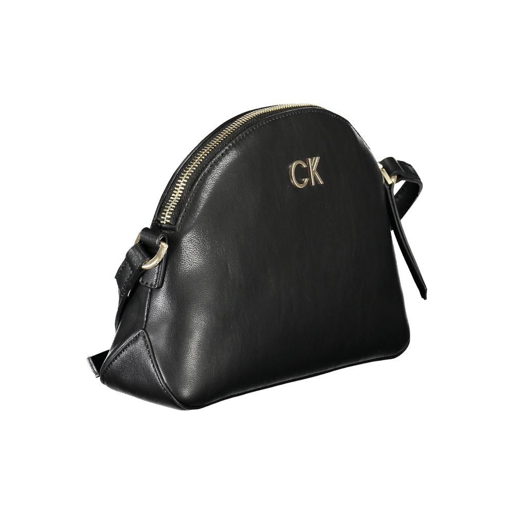 Calvin Klein Black Polyurethane Women Shoulder Bag