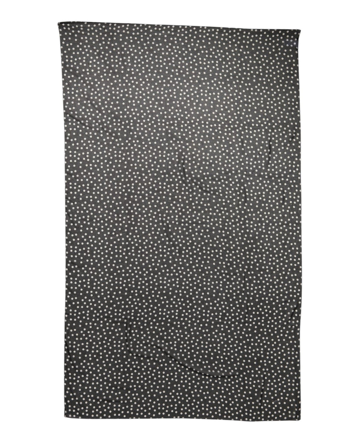 Dolce & Gabbana Black Polka Dots Polyester Wrap Shawl Scarf