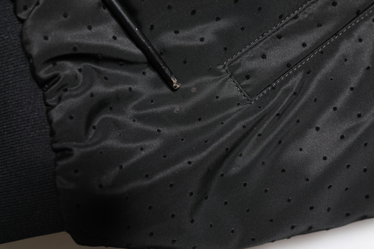 Dolce & Gabbana Black Long Sleeves Full Zip Bomber Jacket