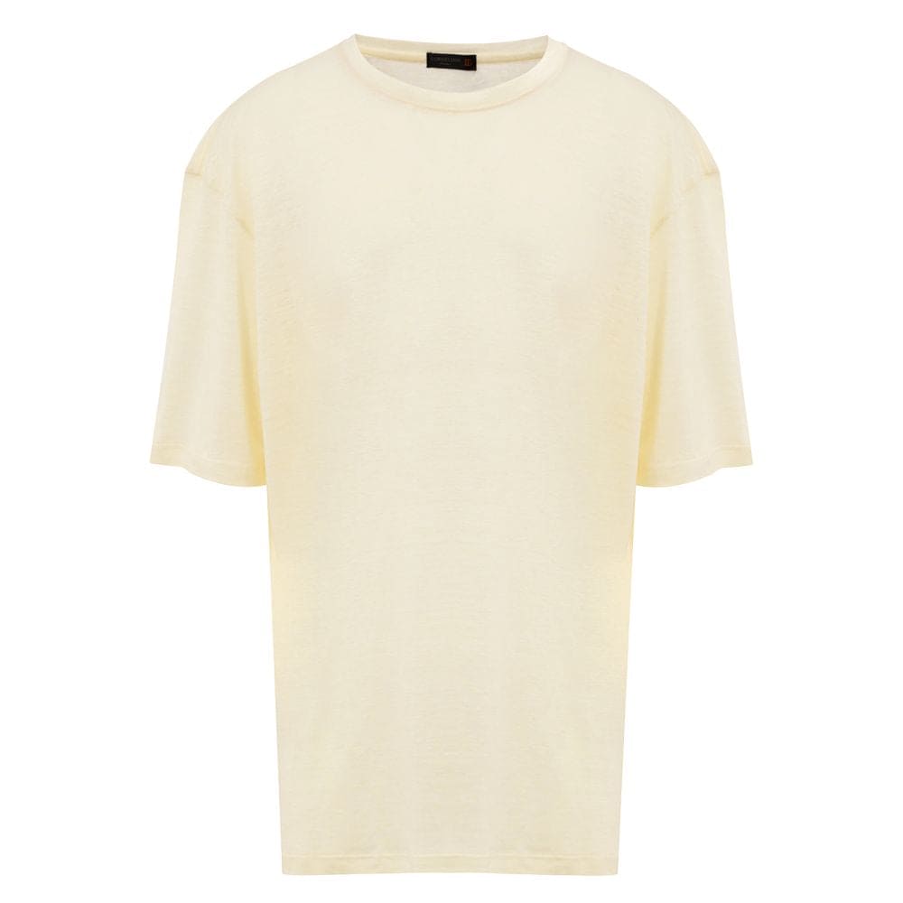 Corneliani Yellow Linen T-Shirt
