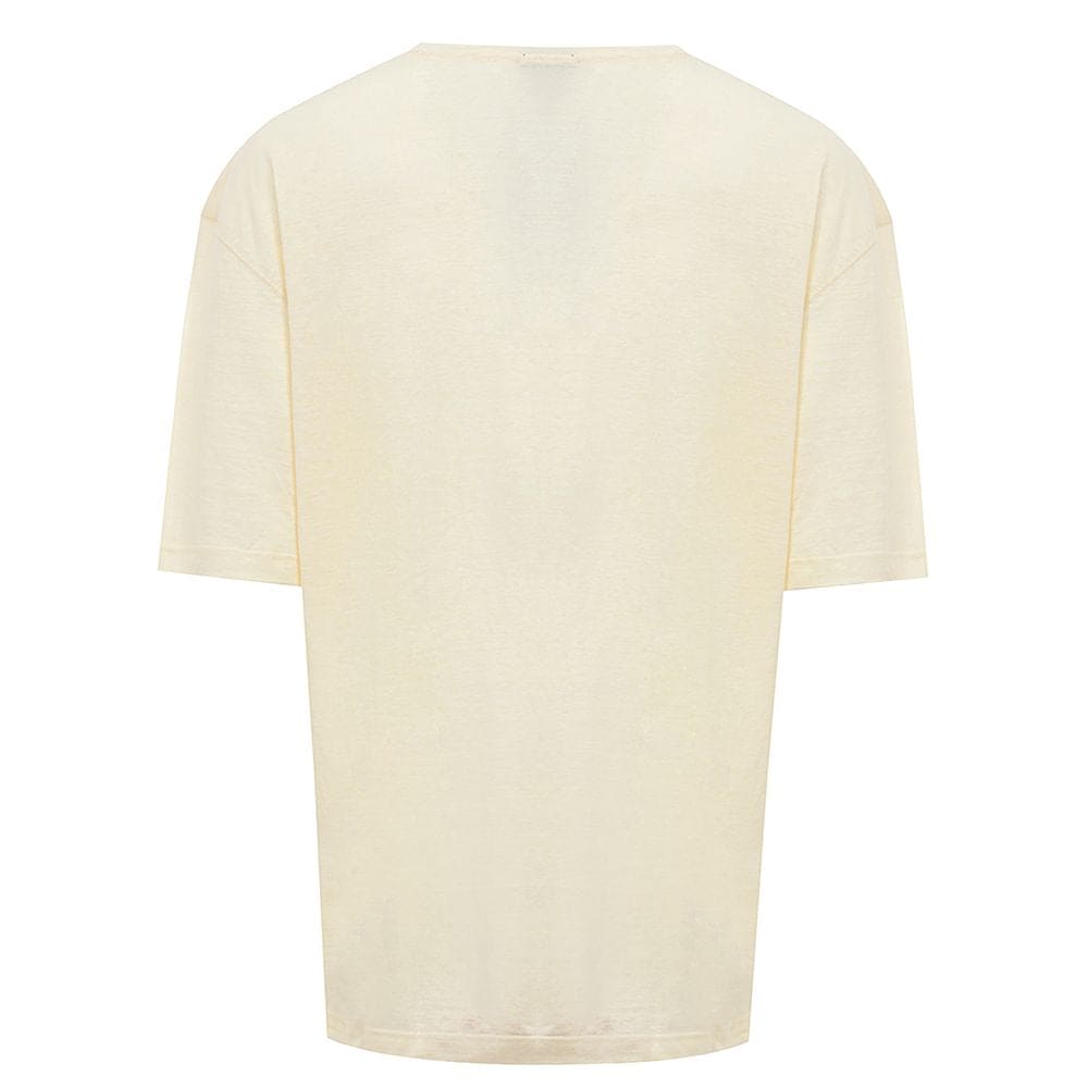 Corneliani Yellow Linen T-Shirt