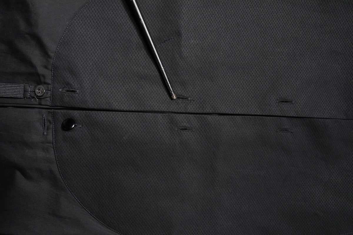 Emporio Armani Black Cotton Long Sleeves Formal Dress Shirt