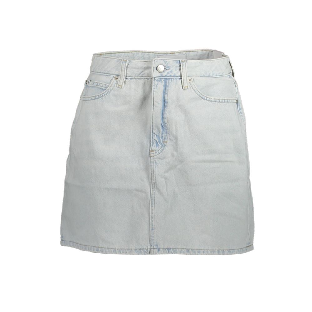 Calvin Klein Azzurro Cotton Women Skirt