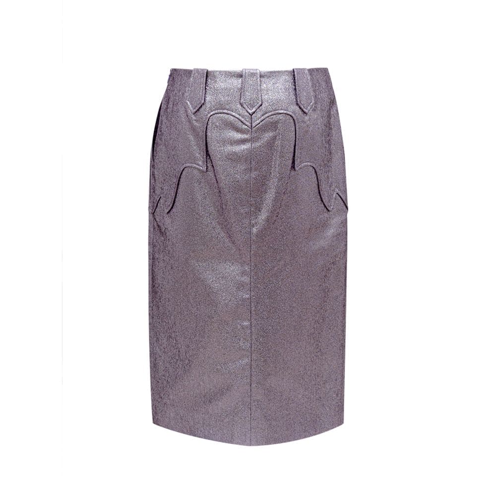 Tom Ford Purple Polyamide Midi Skirt