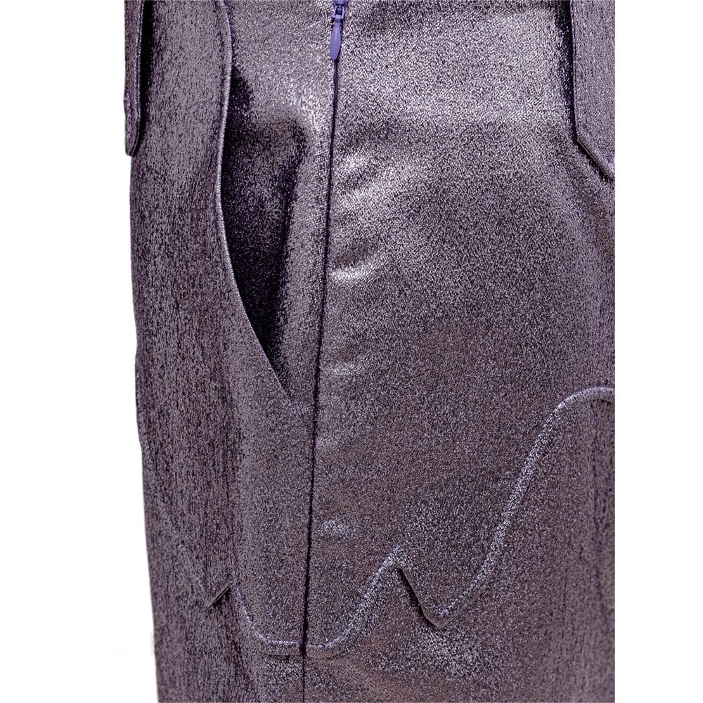 Tom Ford Purple Polyamide Midi Skirt