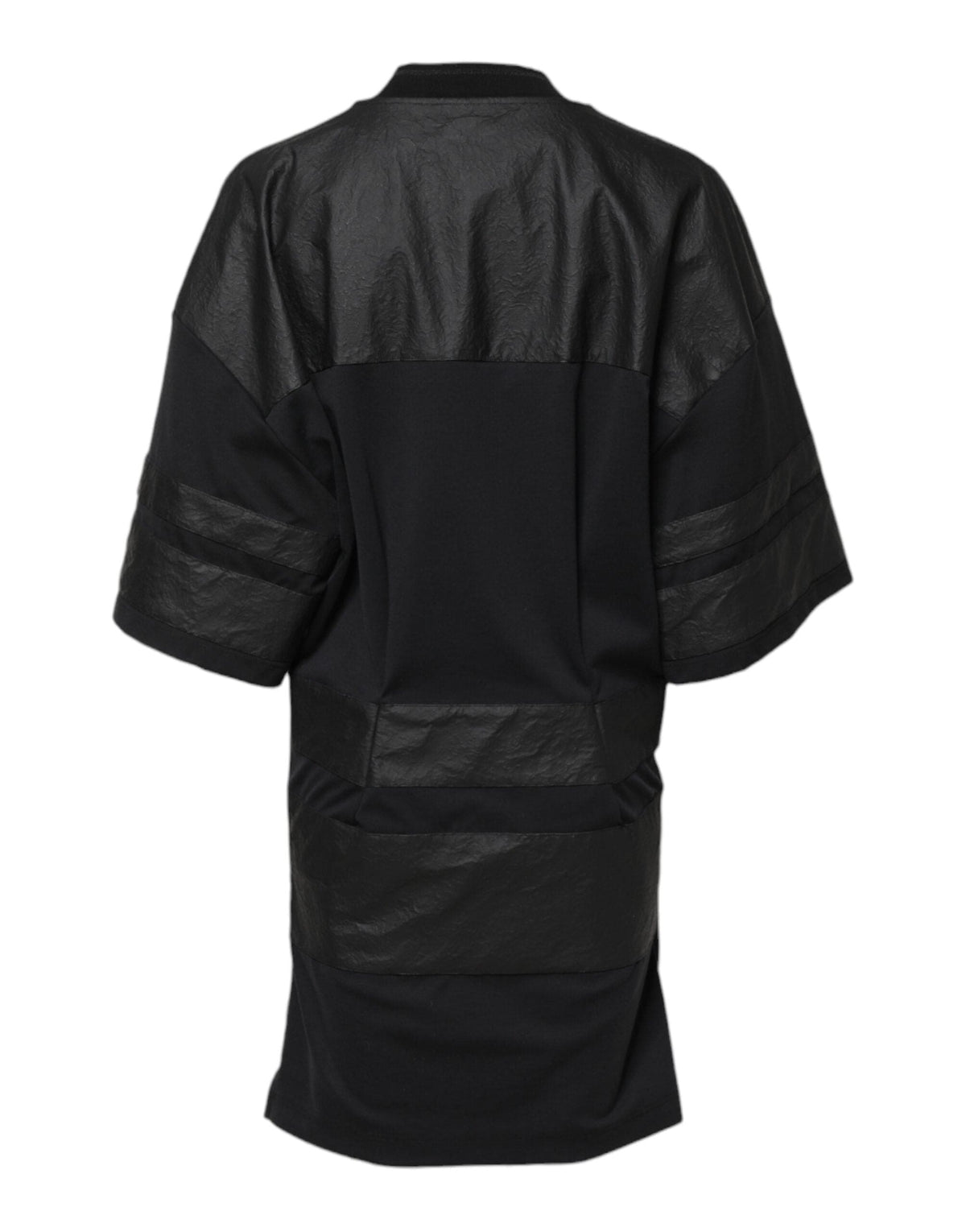 T-shirt col V à manches courtes en coton noir Dolce &amp; Gabbana