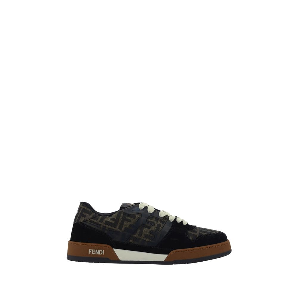Fendi Multicolor Calf Leather Bos Taurus Low Top Sneakers