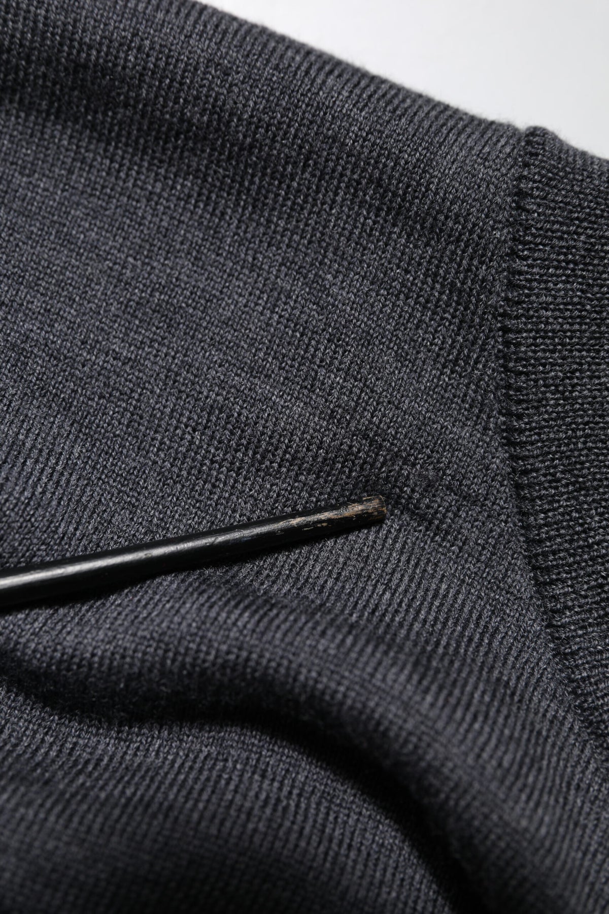 Dolce & Gabbana Dark Gray Wool Crew Neck Sweatshirt Sweater