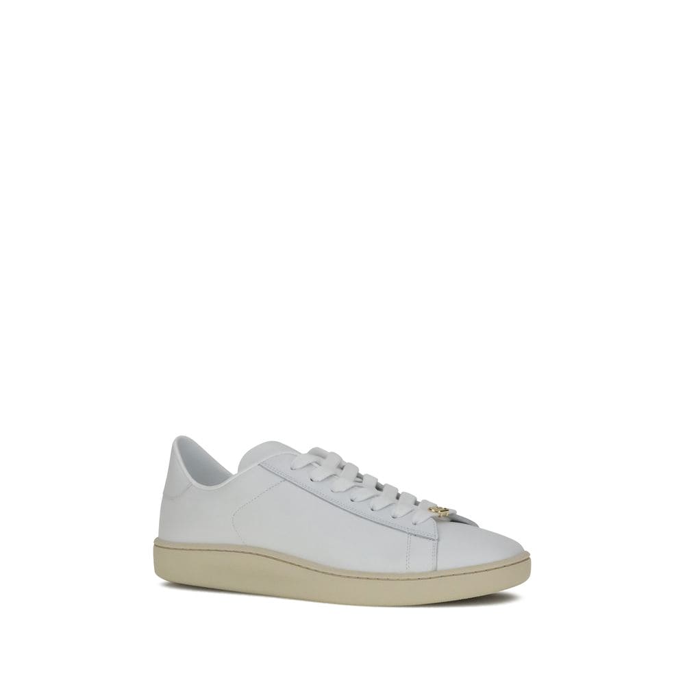 Valentino Garavani White Calf Leather Bos Taurus Low Top Sneakers